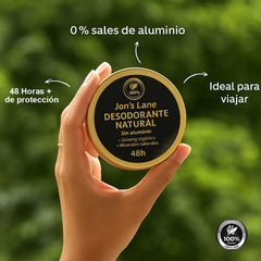 Desodorante natural sin aluminio